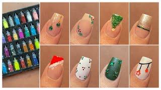 10 Easy Christmas nail art designs || Nail art for beginners 2024