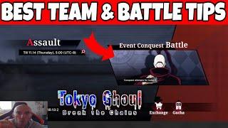 BEST Team & Combat Tips For Event Conquest Battle Tokyo Ghoul Break The Chains