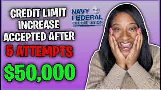 NAVY Federal Finally INCREASE Credit LIMIT By DOING THIS... [YOU MUST WATCH THIS!]