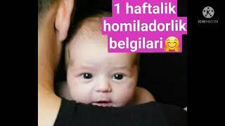 # 1 hafta homila#1 неделя из беременность# homiladorlikning ilk  haftasi