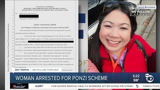 California woman accused in multi-state Ponzi scheme arrested