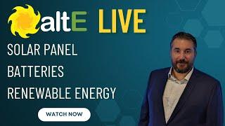 altE Store Black Friday Live Stream - Deals on solar panels, batteries and renewable energy gear