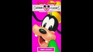 Opening,Intervals,And Closing To Walt Disney Cartoon Classics:Here's Goofy 1987 VHS