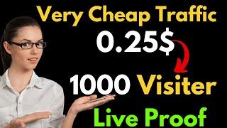 How To Get Cheap Website Traffic Tier 1 Countries 1000 Visitors In Just $0.25 (Traffic Arbitrage)