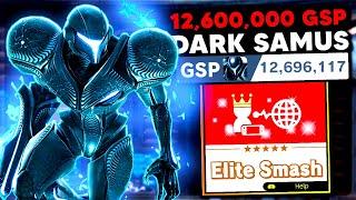 This is what a 12,600,000 GSP Dark Samus looks like in Elite Smash