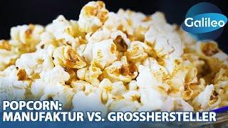 Pilzform vs. Schmetterling: Popcorn aus der Manufaktur vs. vom Großhersteller