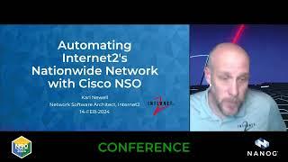 Automating Internet2's Nationwide Network with Cisco NSO