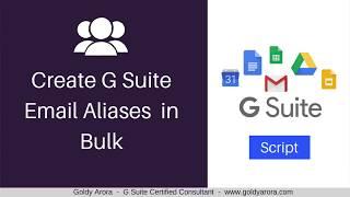 Create G Suite Aliases in Bulk with this script