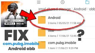 How to Fix BATTLEGROUNDS MOBILE INDIA Android obb File Paste Problem | com.pubg.imobile BGMI obb