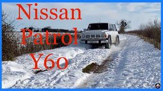 Ниссан Патрол Y60, Покатушки зимой, Бездорожье, Оффроуд, Nissan Patrol Y60, Offroad