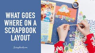 What Goes Where on a Scrapbook Layout | Shimelle Laine for American Crafts