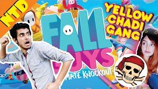 YELLOW CHADI GANG DESTROYS FALL GUYS | Fall Guys Pakistan | NTD Playz