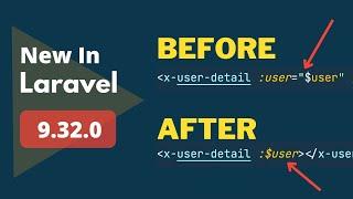 Short Blade Components Attribute Syntax  - 5 New Things Added - New In Laravel 9.32.0