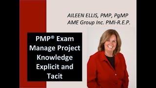 PMP Exam Prep - Manage Project Knowledge with Aileen