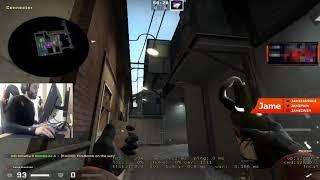 MONESY INSANE FLICK | JAME SHOW PERFECT MOLLY IN TRAIN | CSGO TWITCH MOMENTS