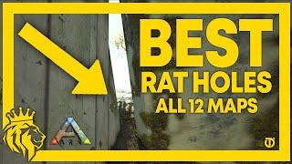 TOP 12 BEST RAT HOLES on All 12 Maps! | ARK: Survival Evolved