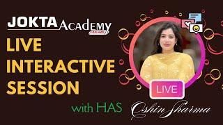 Live Interactive Session! Guidance Doubt Clearing & Note-Making Arts with Oshin Sharma #joktaacademy