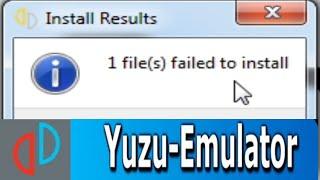 How to Fix 1 File(s) failed to install error when Updating Game in Yuzu