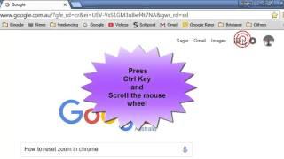 How to reset zoom in chrome