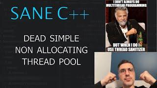 Simple ThreadPool. Sane C++ Libraries [ep.13]