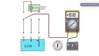 Fuel Rail Pressure Sensor Signal Voltage Low Pull Down Type