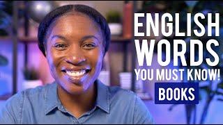 ENGLISH VOCABULARY YOU NEED TO KNOW | In Order To Speak About Books