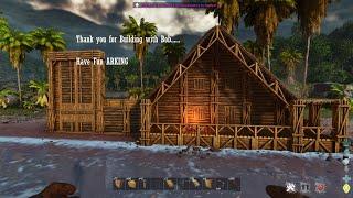 Ark Survival Ascended : starter base build with dino pen tutorial/ Ark survival ascended pve build