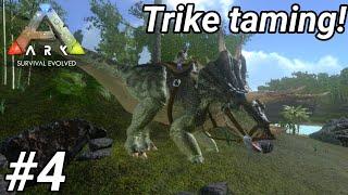 Triceratops taming! | Season 1 EP4 | Ark Survival Evolved Mobile