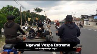 Anak Vespa Extreme Tancap Gas di Jalan Raya ngawi-Solo...‼