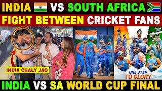 INDIA VS SOUTH AFRICA T20 WC FINAL | BIG FIGHT BETWEEN CRICKET FANS | SANA AMJAD