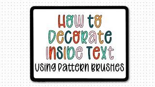 How to Color Inside Text in Procreate Lettering Tutorial