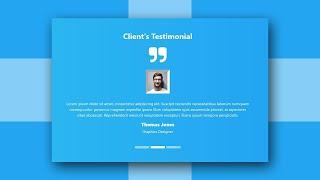 Bootstrap 5 Testimonial Slider | Animated Responsive Bootstrap 5 Testimonial