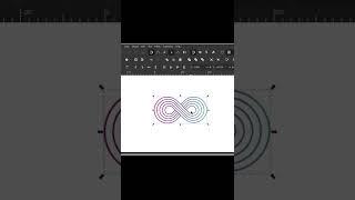 How To Make Infinity Logo Using Inkscape #Shorts