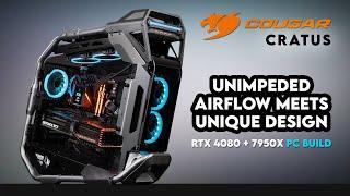 A $4000 Masterpiece?! | Cougar Cratus RGB Gaming PC Build | Asus ROG Strix RTX 4080, AMD Ryzen 7950X