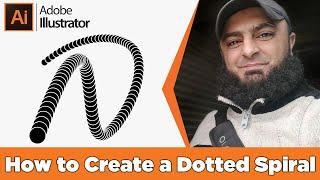 How to design a Dotted Spiral #illustratortutorial