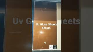 kitchen cabinets designs uv Gloss sheets Plain colours glitter