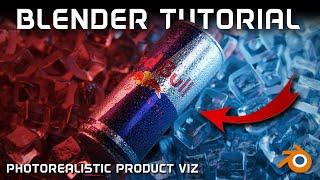 Blender Red Bull Photorealistic Product Visualization Tutorial