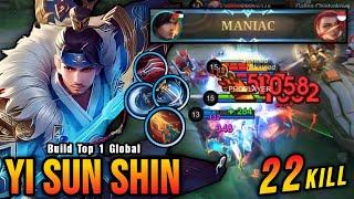 RIP SAVAGE!! 22 Kills Yi Sun Shin Critical Damage is Deadly - Build Top 1 Global Yi Sun Shin ~ MLBB