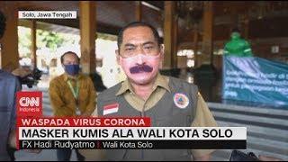 Masker Unik Wali Kota Solo Bergambar Kumis Mirip Dirinya