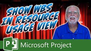 Display the WBS in Resource Usage View