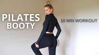 10 MIN. PILATES BOOTY WORKOUT | sculpting & pumping - Knee friendly, No Squats