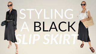 SUMMER OUTFIT IDEAS WITH A SLIP SKIRT | 1 Piece 5 Ways