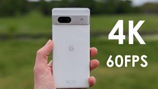 4K 60FPS Google Pixel 7a Video Sample