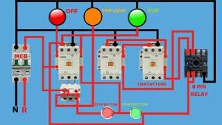 Automatic star delta control circuit/electrical control wiring