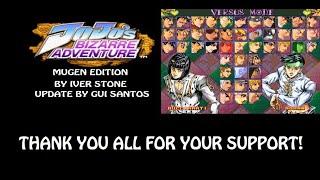 [MUGEN GAME] JoJo's Bizarre Adventure by Iver Stone; UPDATE 2020 by Gui Santos - 8000 Subs Release