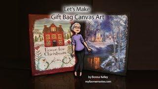 How to Make Gift Bags look beautiful on a Canvas (2017)