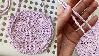 crochet BAG  SMALL raffia bag