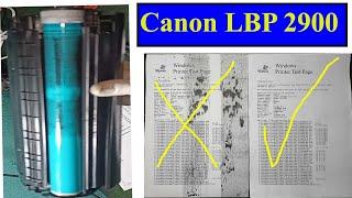 Canon LBP 2900 in Black Spot on the paper Comes 100% Solving Technique