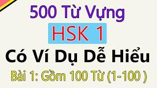 [ Bài 1 ] 500 từ vựng tiếng Trung HSK 1 mới nhất có ví dụ