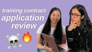 ROASTING MY TRAINING CONTRACT APPLICATIONS | ft. Simranjeet Kaur Mann